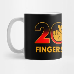 2024 Funny New Year Fingers Crossed Slogan Meme Mug